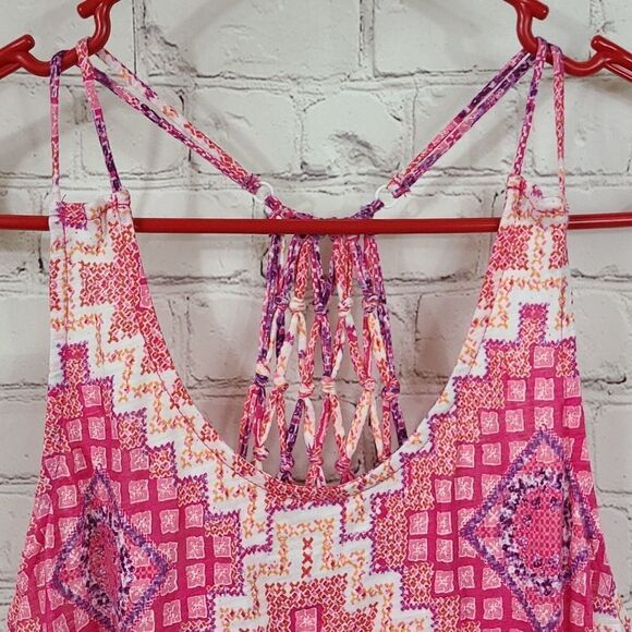 Maurices Pink Strappy Tank Top Super Soft Women's Small Sleeveless Loose Tee - Picture 2 of 11